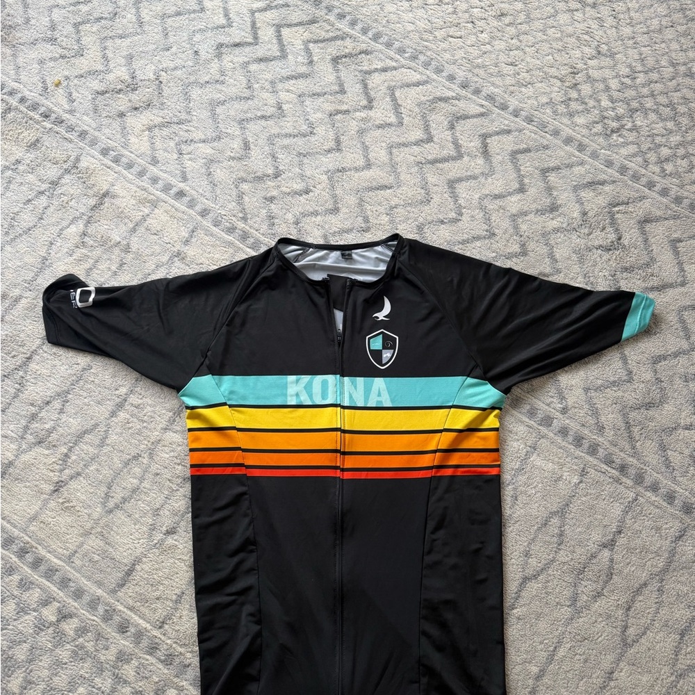 Kona Sol Men's Black Multicolor Stripe Shirt